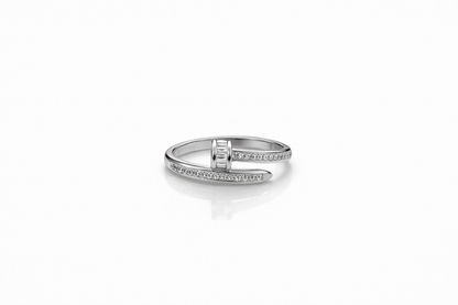 Luxe Nail Ring – Sterling Silver 925