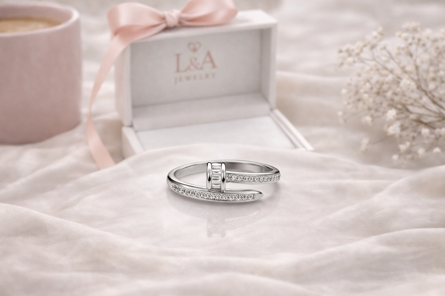 Luxe Nail Ring – Sterling Silver 925