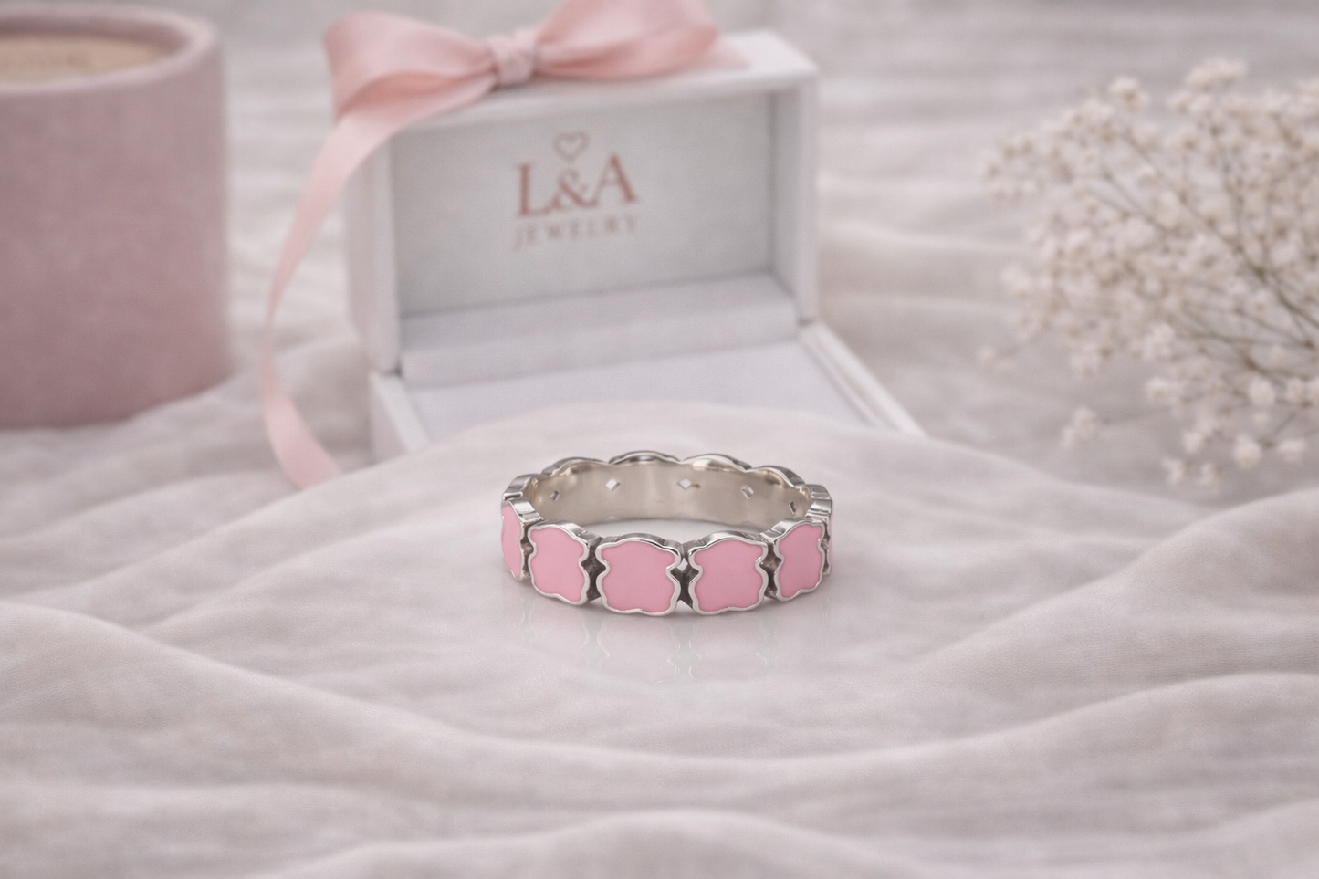 Teddy Bear Ring 925 Sterling Silver
