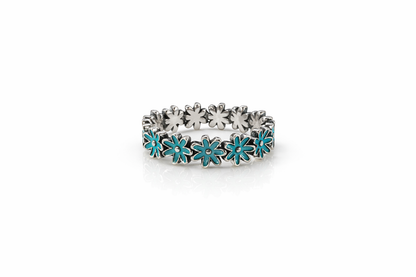 Daisy Ring 925 Sterling Silver