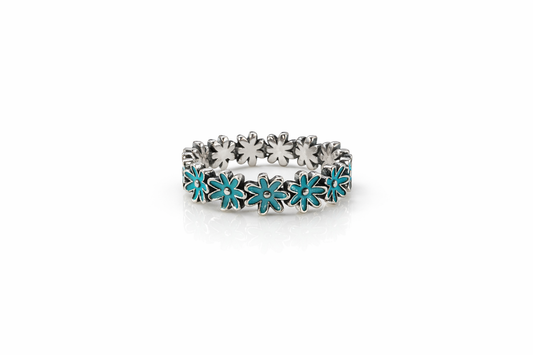 Daisy Ring 925 Sterling Silver