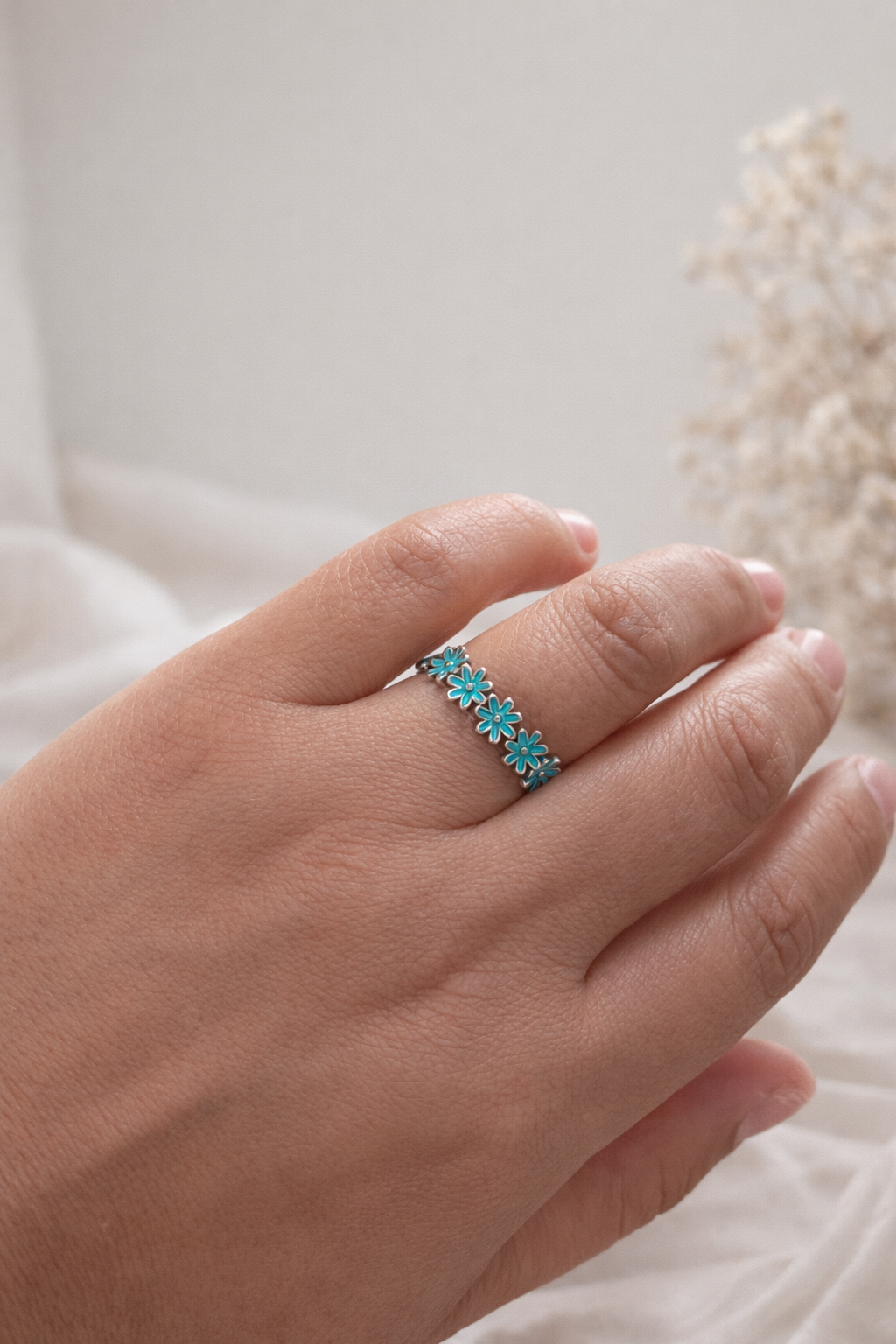 Daisy Ring 925 Sterling Silver