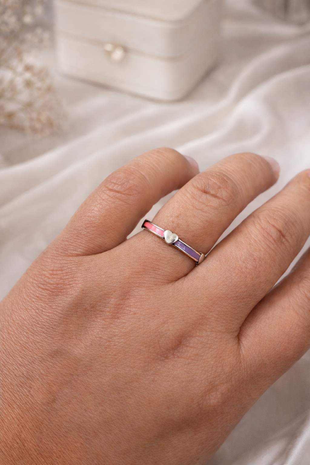 Rainbow  Ring 925 Sterling Silver