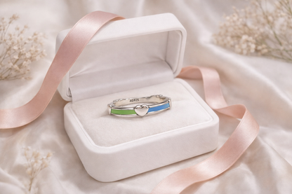 Rainbow  Ring 925 Sterling Silver