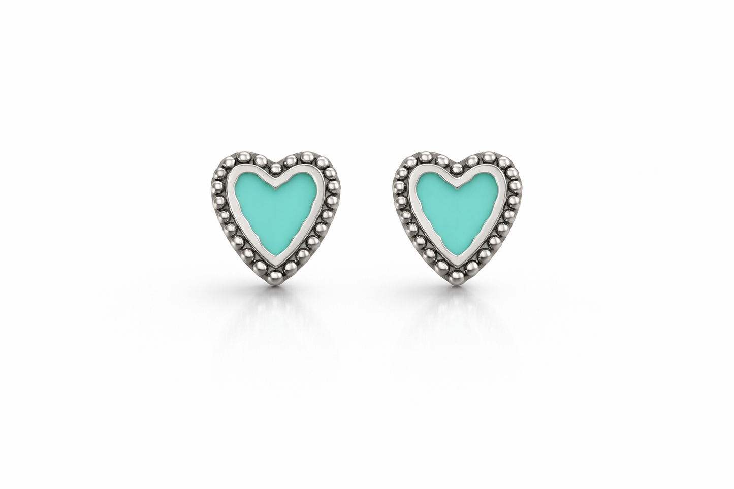 Heart Stud Earring Sterling Silver 925