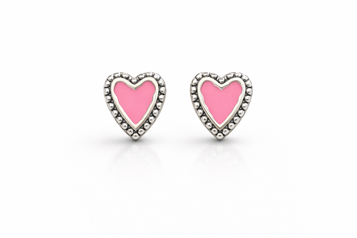 Heart Stud Earring Sterling Silver 925