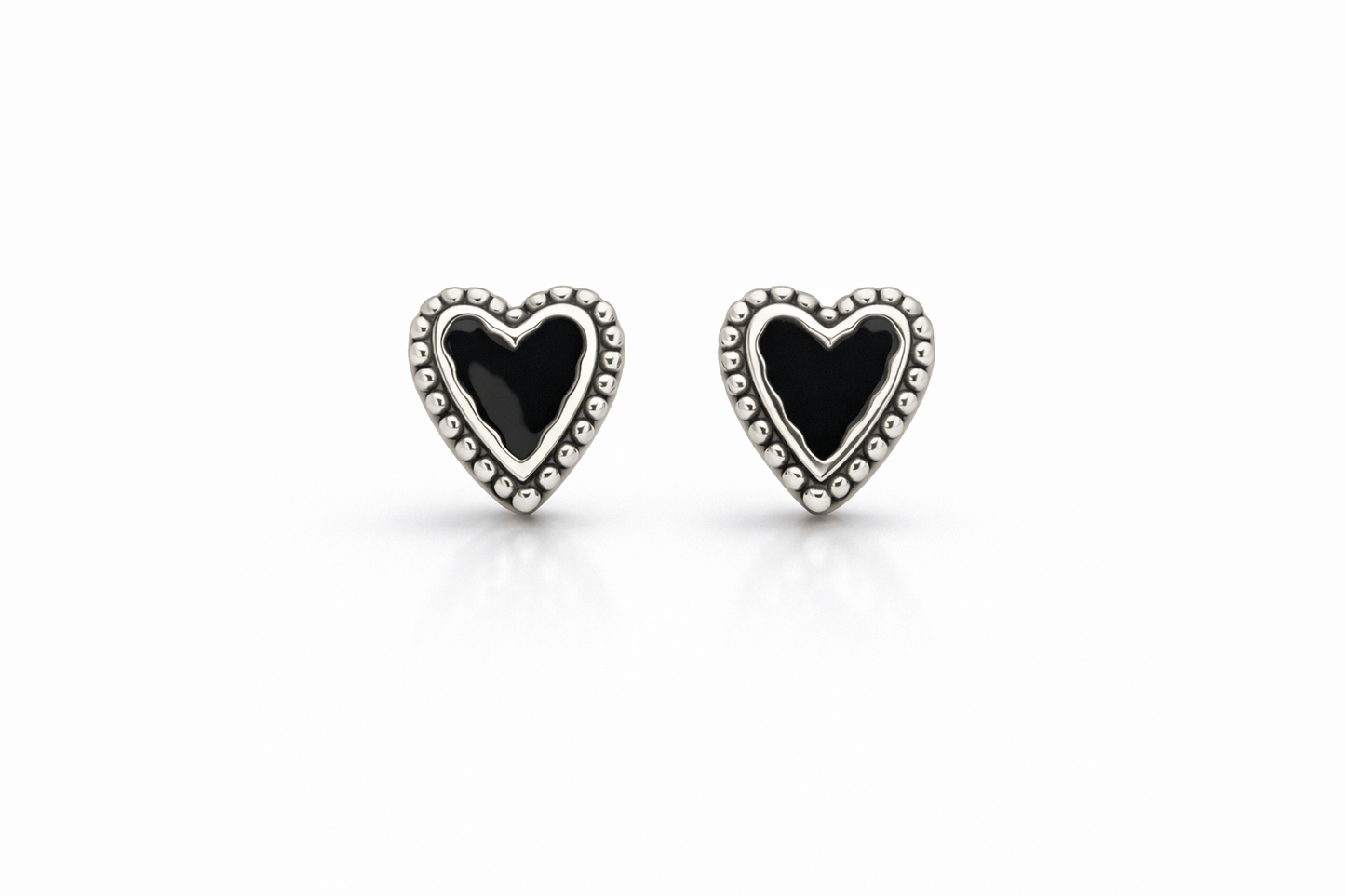 Heart Stud Earring Sterling Silver 925