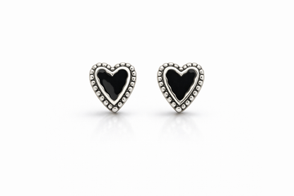 Heart Stud Earring Sterling Silver 925