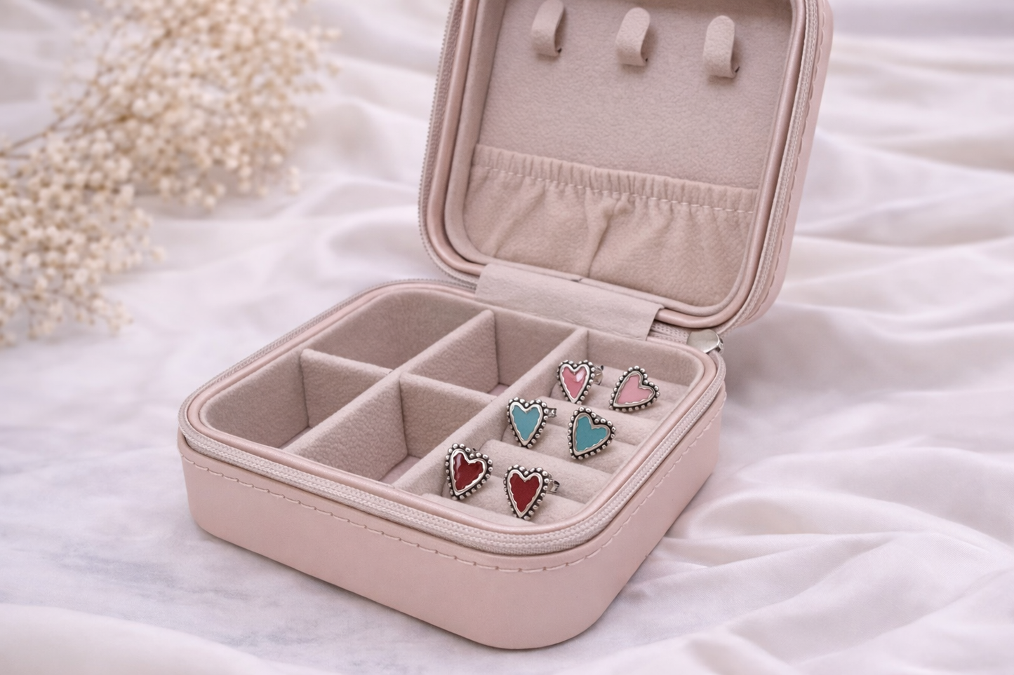 Heart Stud Earring Sterling Silver 925