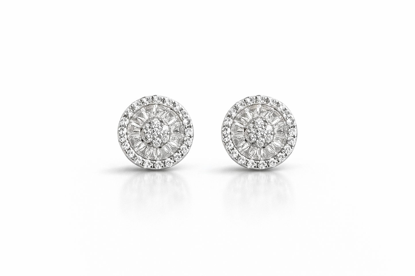 Pia Stud Earrings With Zc Sterling Silver 925,