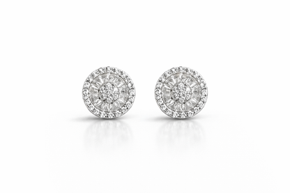 Pia Stud Earrings With Zc Sterling Silver 925,