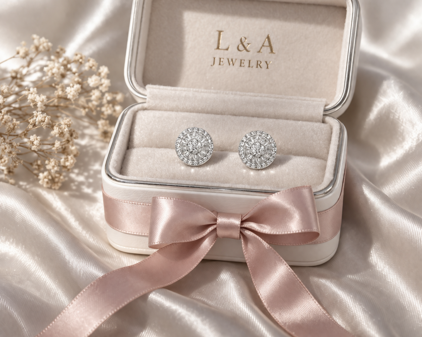 Pia Stud Earrings With Zc Sterling Silver 925,