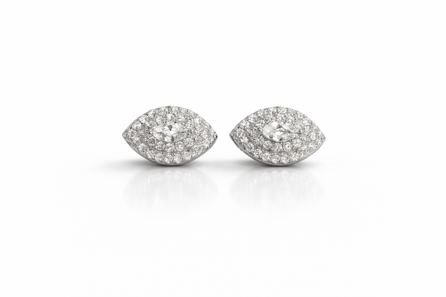 Clara Stud Earrings With Zc Sterling Silver 925