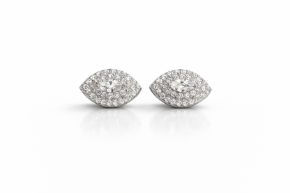 Clara Stud Earrings With Zc Sterling Silver 925