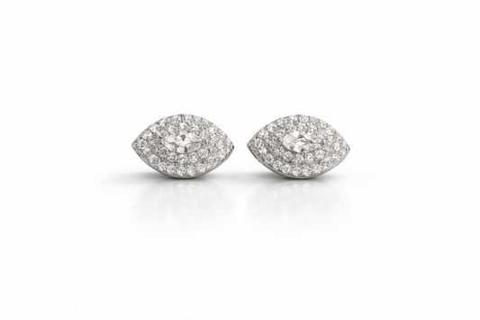 Clara Stud Earrings With Zc Sterling Silver 925