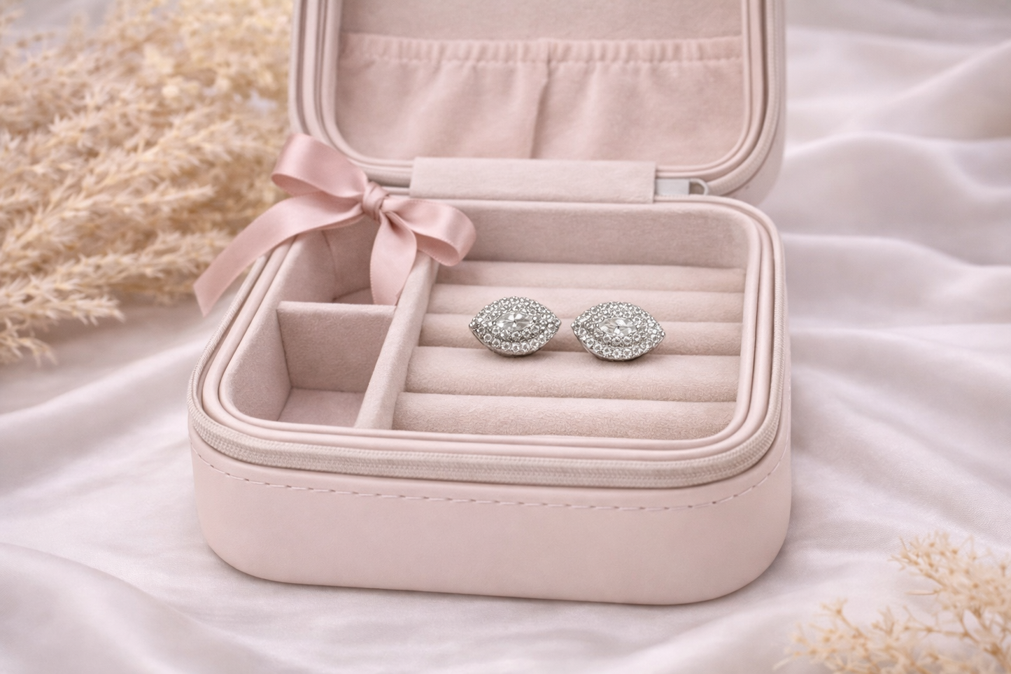 Clara Stud Earrings With Zc Sterling Silver 925