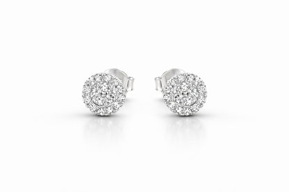 Stella Stud Earrings With Zc Sterling Silver 925-6mm