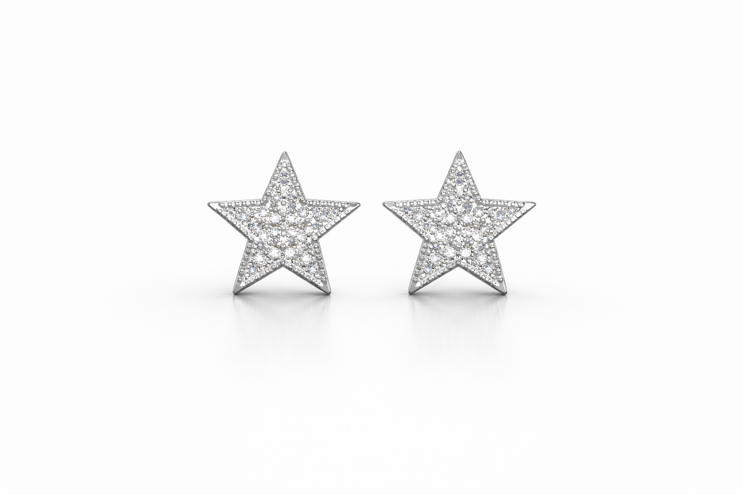 Estrella Stud Earrings With Zc Sterling Silver 925