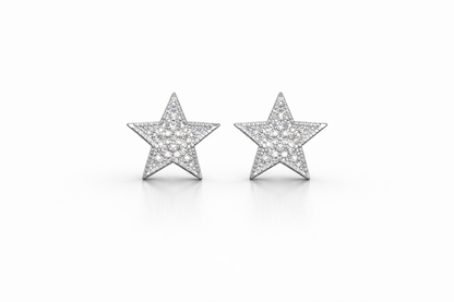 Estrella Stud Earrings With Zc Sterling Silver 925
