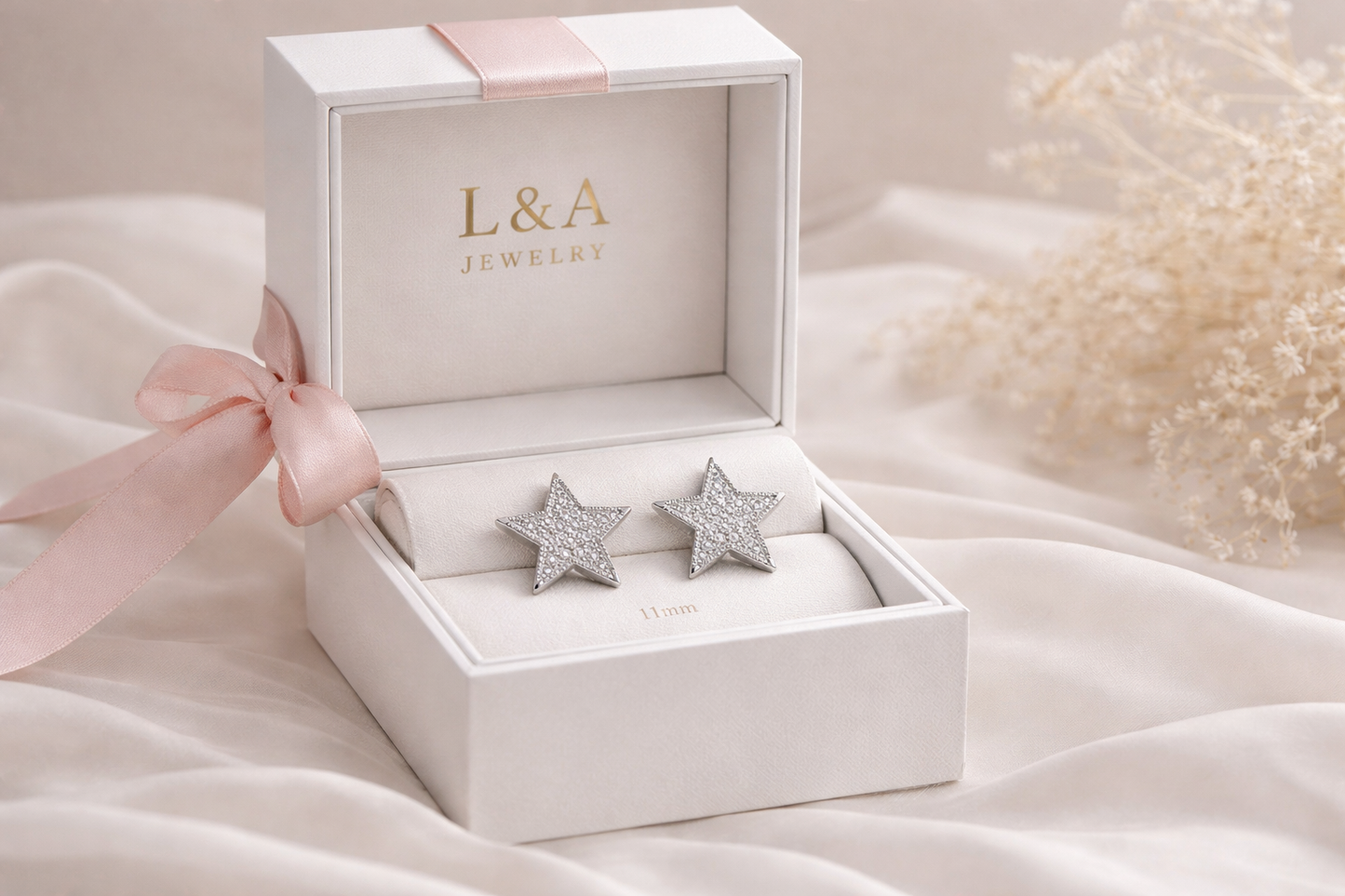 Estrella Stud Earrings With Zc Sterling Silver 925