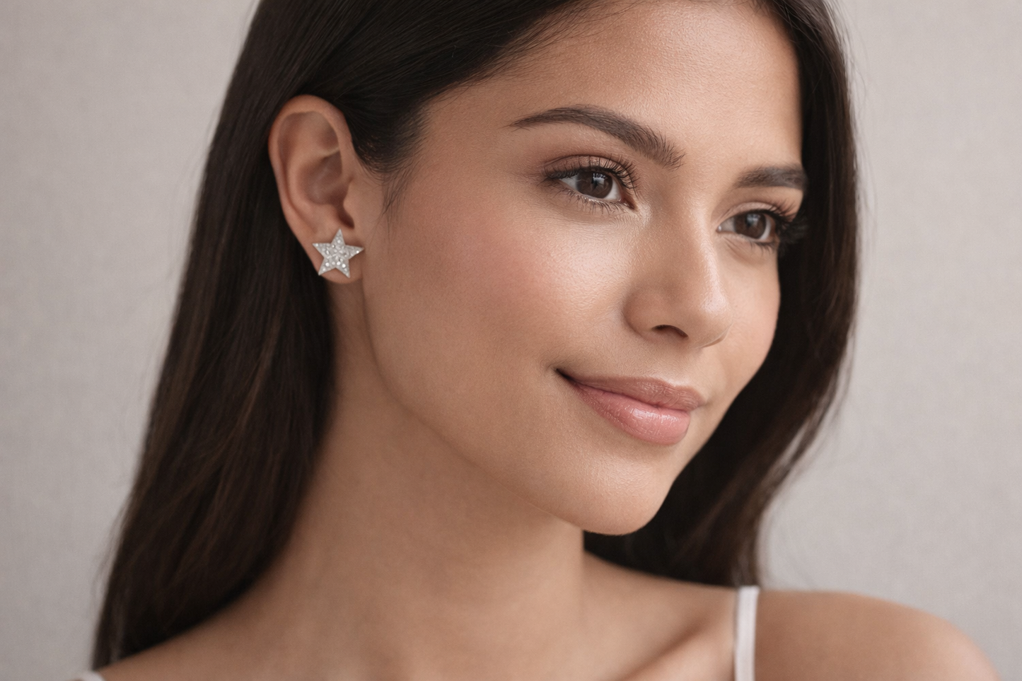 Estrella Stud Earrings With Zc Sterling Silver 925