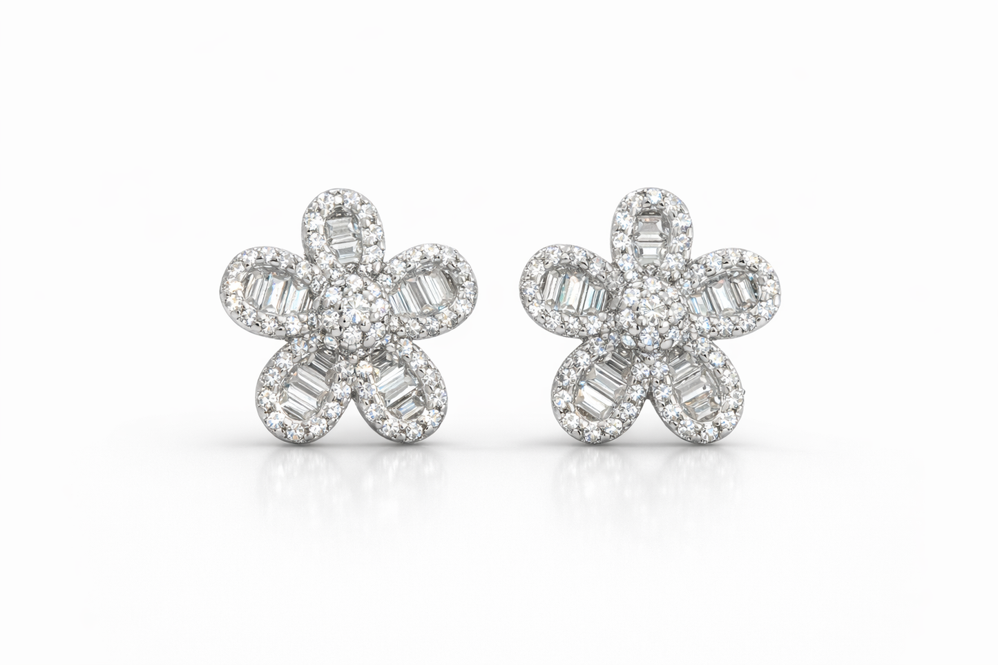 Olivia Stud Earring Sterling With Zc Silver 925