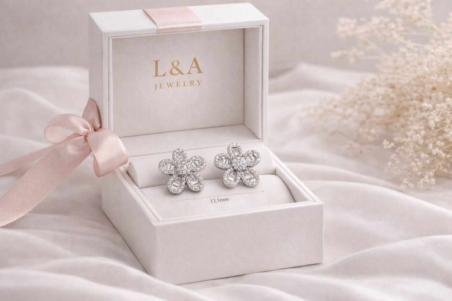 Olivia Stud Earring Sterling With Zc Silver 925