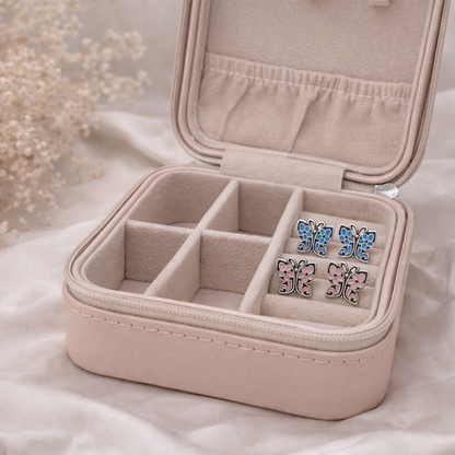 Butterfly Stud Earrings Sterling Silver 925