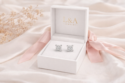Nudo de Bruja Stud Earring Sterling Silver 925 Protection