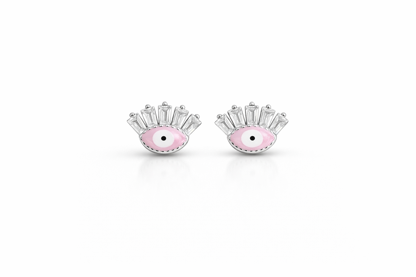 Ada Eyes Stud Earrings Sterling Silver 925