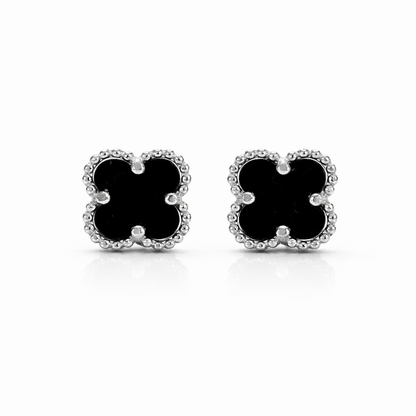 Trebol Stud Earring Medium 925 Sterling Silver -10mm