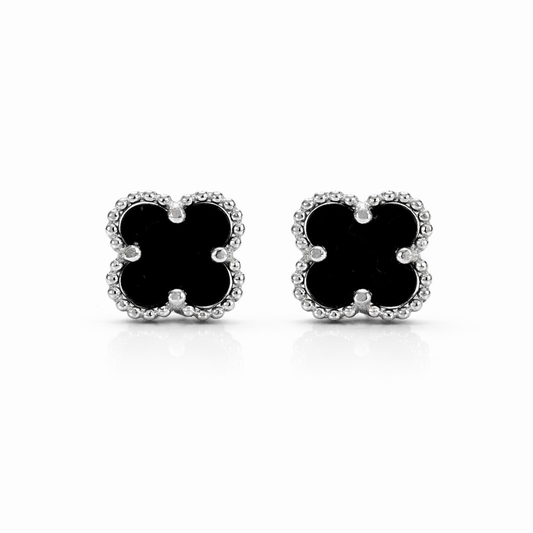 Trebol Stud Earring Medium 925 Sterling Silver -10mm