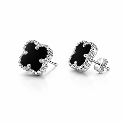 Trebol Stud Earring Medium 925 Sterling Silver -10mm