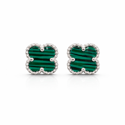 Trebol Stud Earring Medium 925 Sterling Silver -10mm