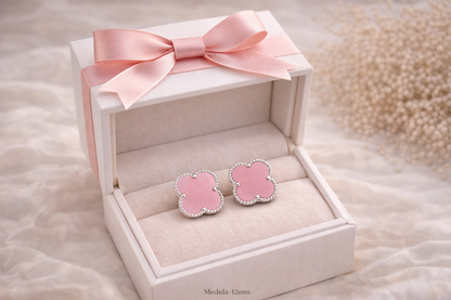 Trebol Stud Earrings 925 Sterling Silver - 12mm
