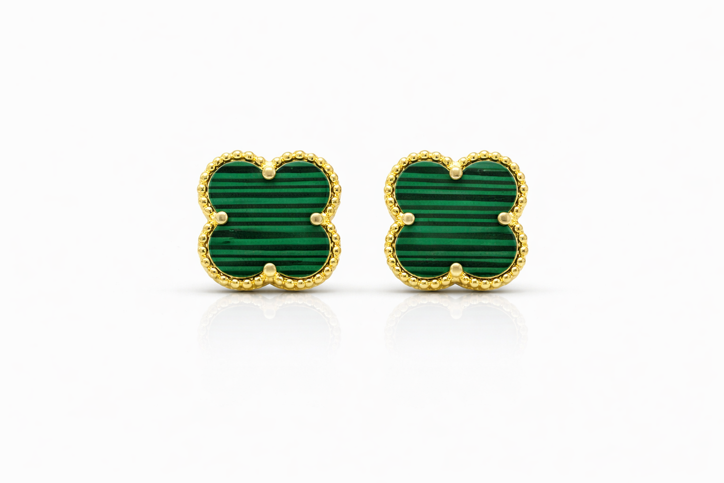 Trebol Stud Earrings 925 Sterling Silver - 12mm
