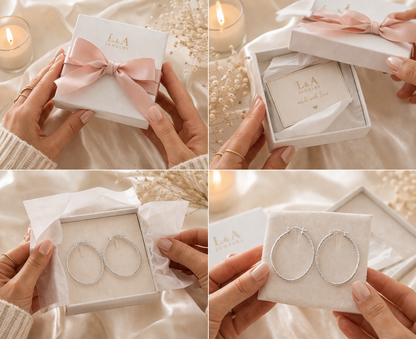 Lily Hoop Earrings  Available in S,M,L and XL