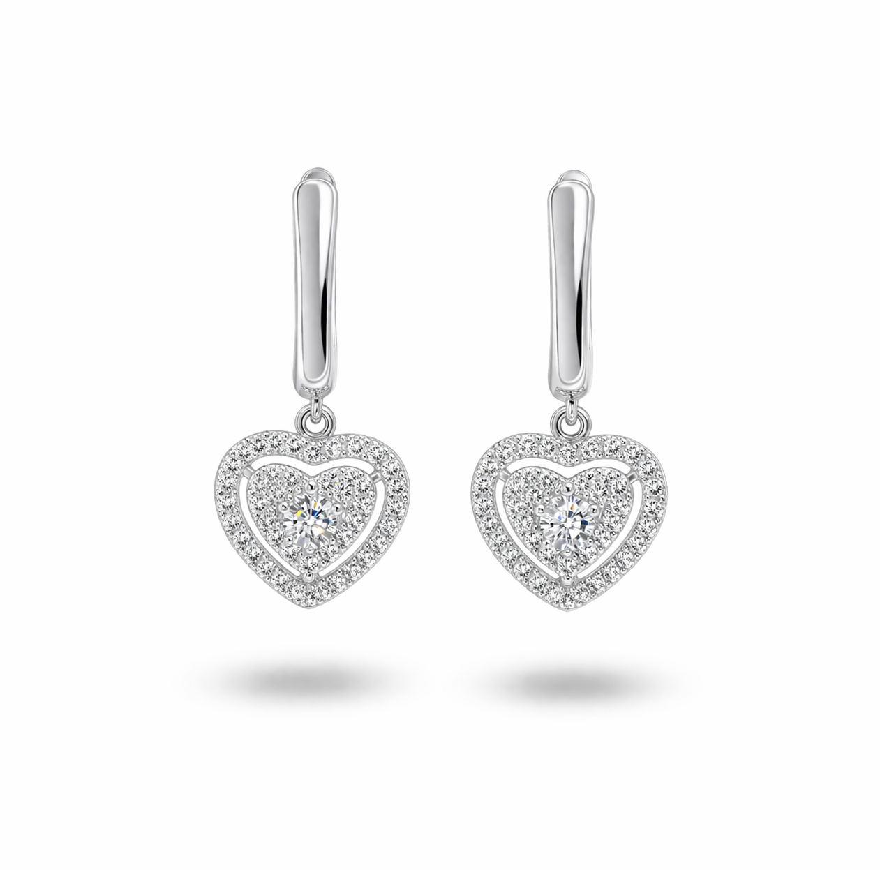 Camila Hoop Earrings  With Zc Sterling Silver 925