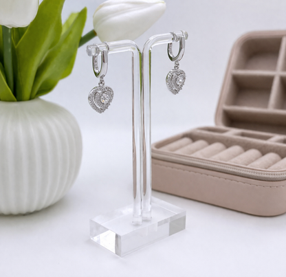 Camila Hoop Earrings  With Zc Sterling Silver 925