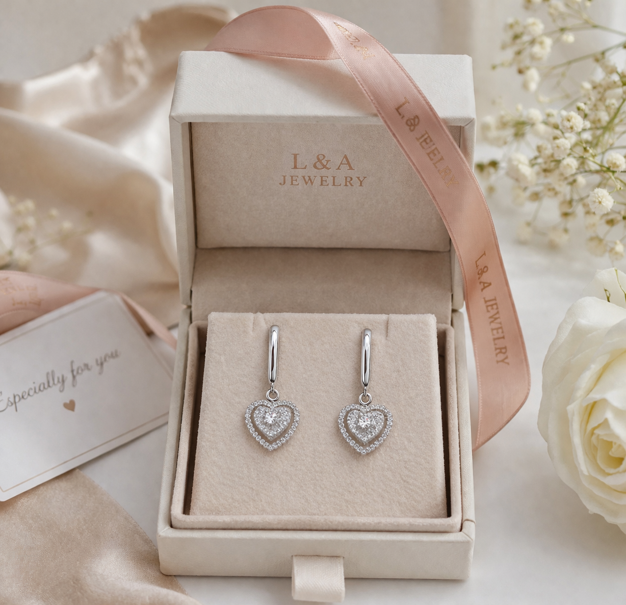 Camila Hoop Earrings  With Zc Sterling Silver 925