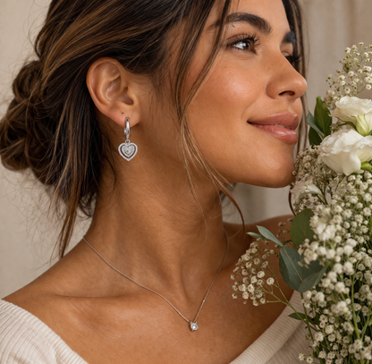 Camila Hoop Earrings  With Zc Sterling Silver 925