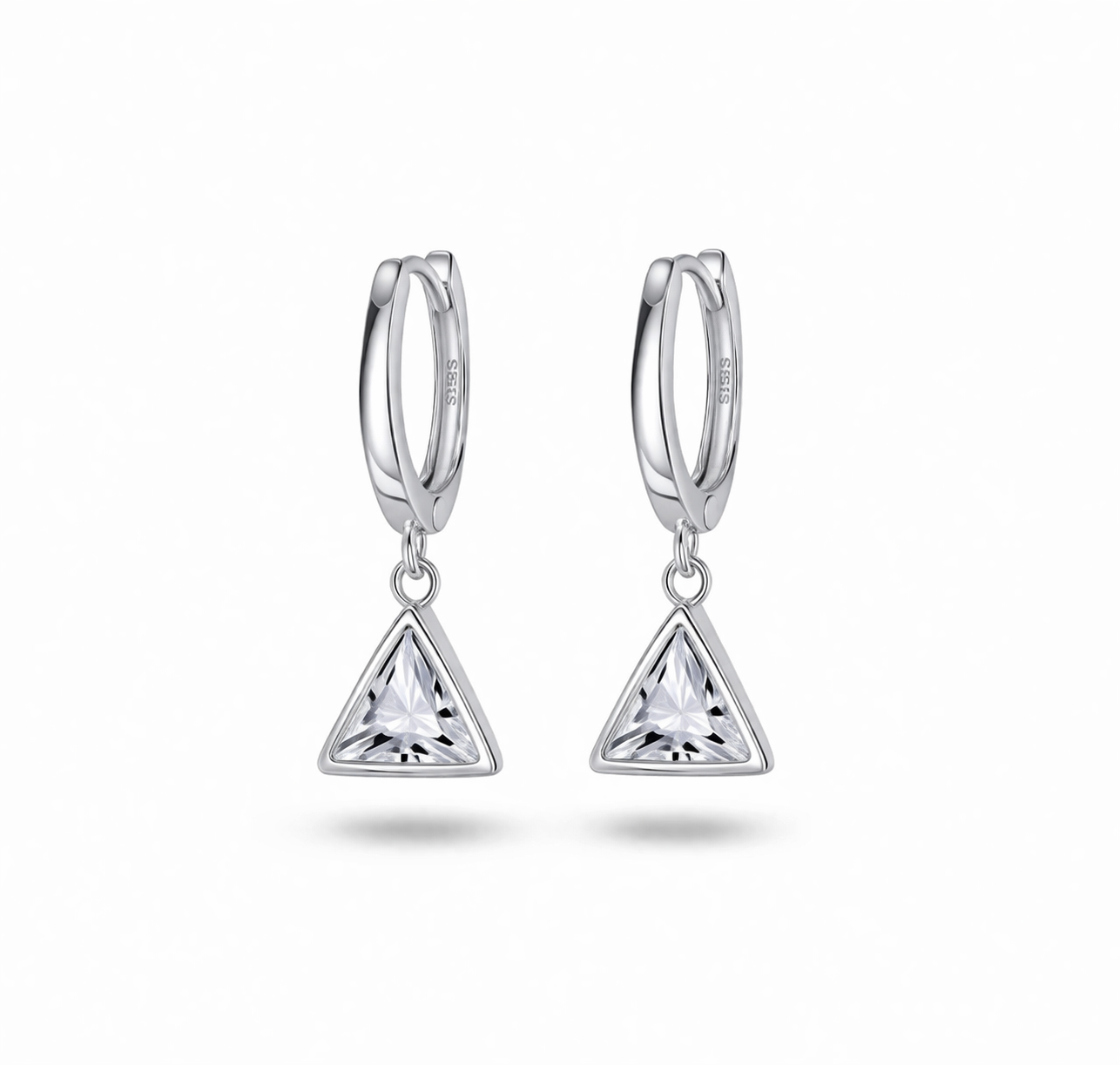 Amaia Hoops Earrings With Zc Sterling Silver 925 - 14mm
