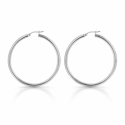 Hera Hoop Earrings  Sterling Silver 925