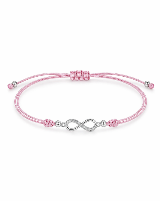Infinito Bracelet Adjustable Sterling Silver 925 with CZ