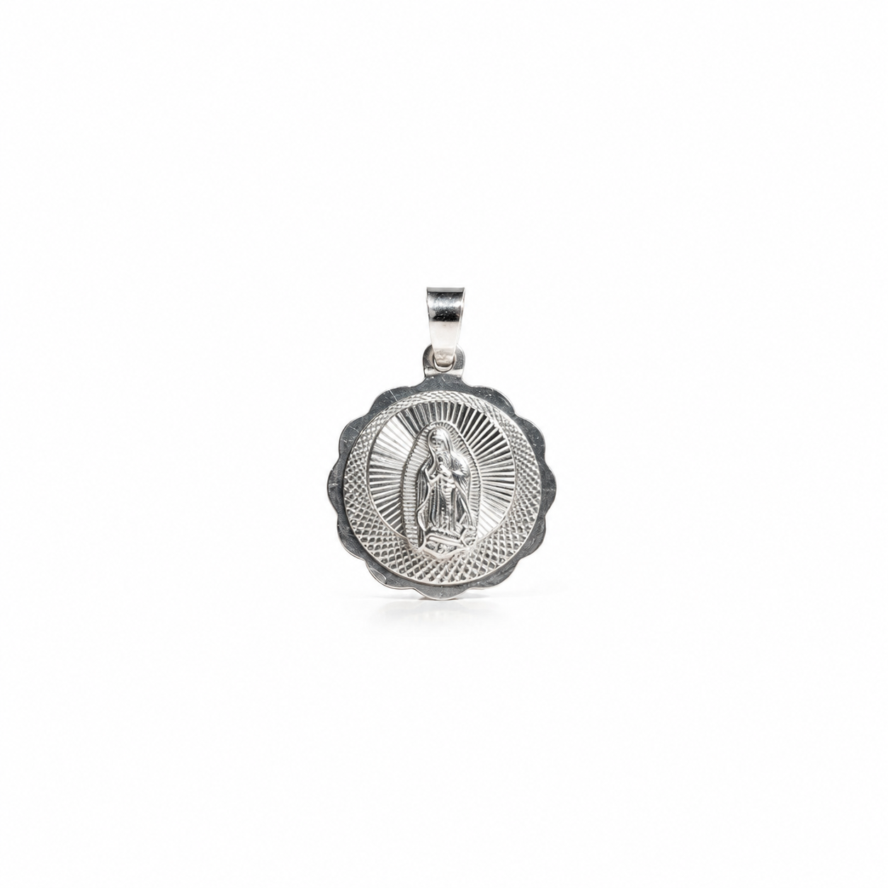 Our Lady of Guadalupe Medallion – 1 Inch | Sterling Silver 925