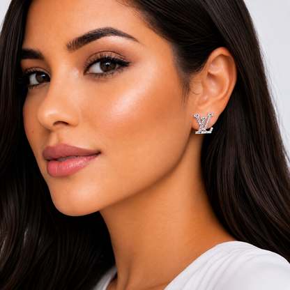 Paris Glow Stud Earrings 925 Sterling silver-13mm