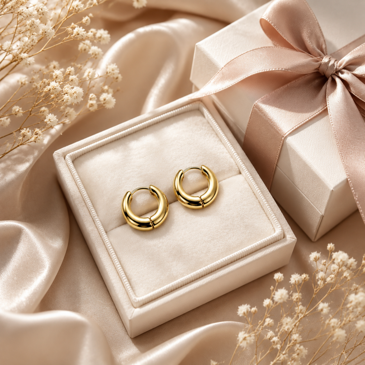 Alba Hoops Earrings Sterling Silver 925 -17mm