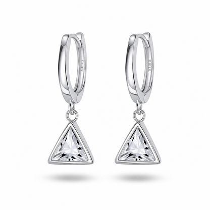 Amaia Huggies Earrings With Zc Sterling Silver 925 - 14mm
