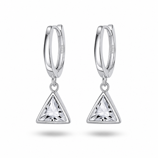 Amaia Huggies Earrings With Zc Sterling Silver 925 - 14mm