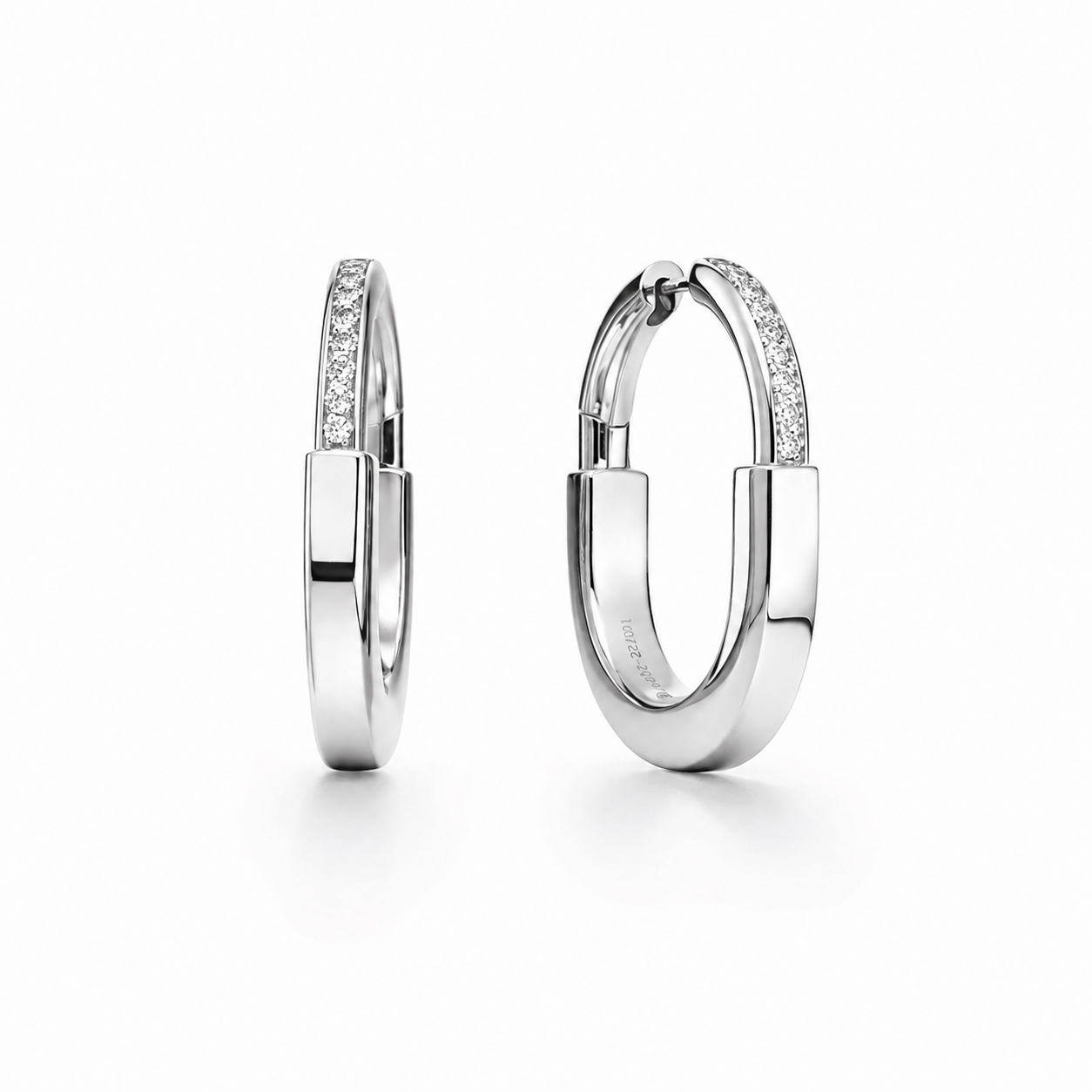 Rosé Glow Hoops – Sterling Silver 925 with Pink Zirconia (22mm)
